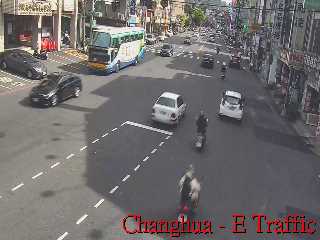 彰化縣道路  彰化市中山路、中華路口 距離1.1公里 氣溫31度
