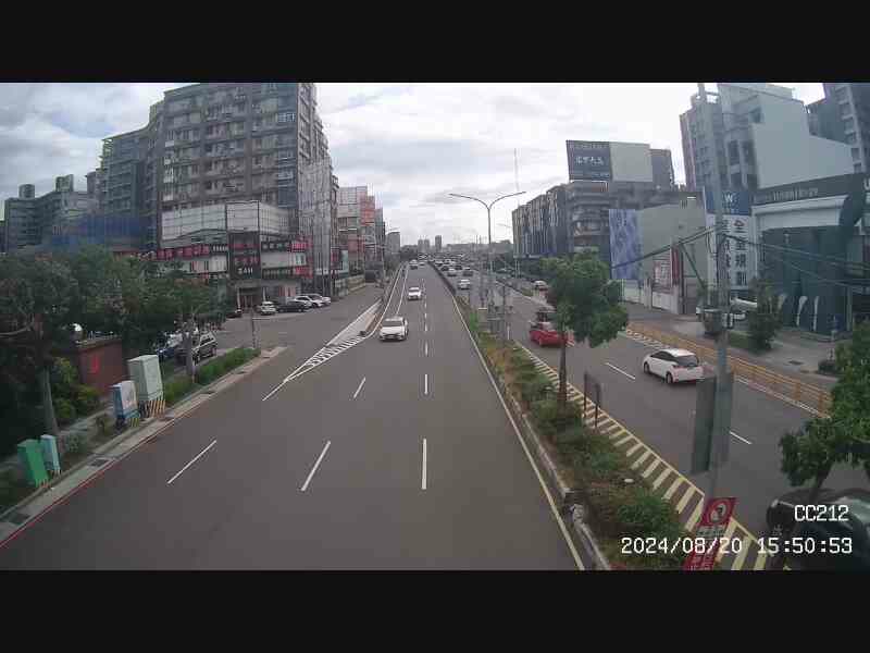 新竹縣道路  自強南路 經國橋下橋處 距離1.2公里 氣溫30.7度