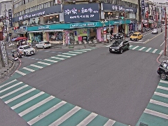 夜市入口前(興東路)路況 羅東鎮公所提供 氣溫33.9度