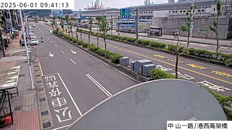 基隆市道路  中山一路 港西高架 距離0.7公里 氣溫28.7度
