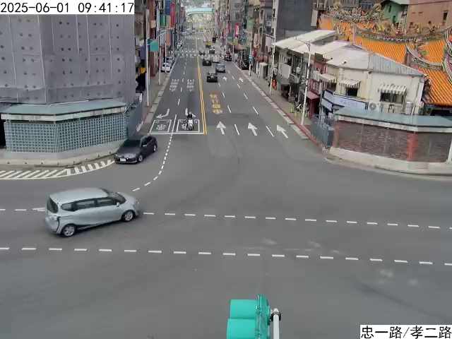 基隆市道路  忠一路 孝二路 距離0.5公里 氣溫30.9度