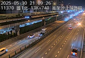國道1號 北上 13K+740 高架汐止端到汐止系統交流道 距離0.3公里 氣溫20.8度