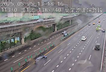 國道1號 北上 13K+740 高架汐止端到汐止系統交流道 距離1.0公里 氣溫20.6度