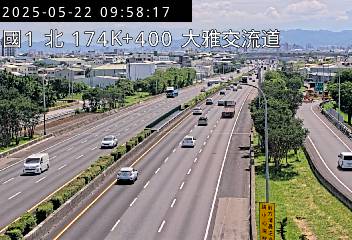 國道1號 北上 174K+400 台中交流道到大雅交流道 距離0.6公里 氣溫28.6度