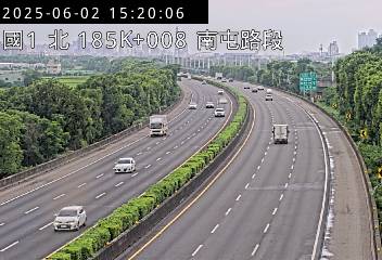 國道1號 北上 185K+008 王田交流道到南屯交流道 距離0.4公里 氣溫24.8度