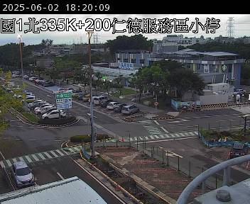 國道1號 北上 335K+201 路竹交流道到仁德服務區 距離0.0公里 氣溫25.2度