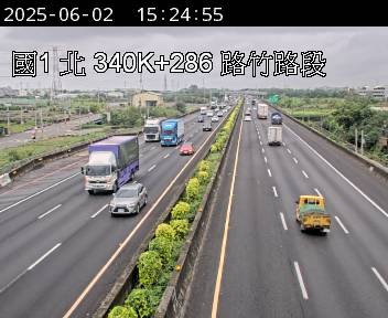 國道1號 北上 340K+286 高科交流道到路竹交流道 距離3.5公里 氣溫27.4度