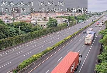 國道1號 北上 71K+900 湖口交流道到高架楊梅端 距離1.1公里 氣溫30.1度