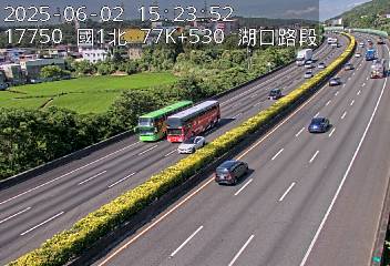國道1號 北上 77K+530 湖口交流道到高架楊梅端 距離2.1公里 氣溫25.3度