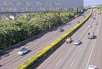 國道1號 北上 79K+850 湖口交流道到高架楊梅端 距離0.2公里 氣溫25.3度