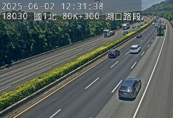 國道1號 北上 80K+300 湖口交流道到高架楊梅端 距離0.6公里 氣溫25.3度