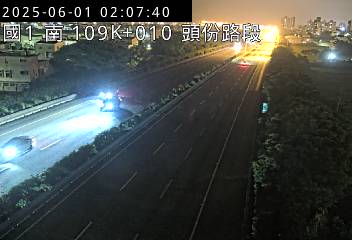 國道1號 南下 109K+010 新竹系統交流道到頭份交流道 距離4.4公里 氣溫23.7度