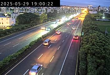 國道1號 南下 109K+010 新竹系統交流道到頭份交流道 距離1.4公里 氣溫27.9度
