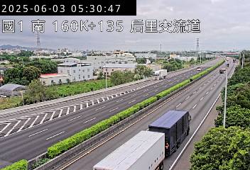 國道1號 南下 160K+135 后里交流道到台中系統交流道 距離2.6公里 氣溫31.4度