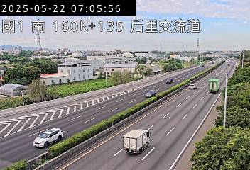 國道1號 南下 160K+135 后里交流道到台中系統交流道 距離2.1公里 氣溫26.5度
