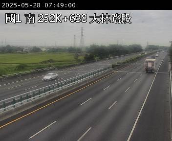 252K+638 大林交流道到民雄交流道 氣溫25.2度