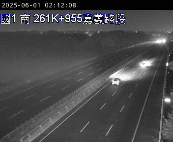 國道1號 南下 262K+005 民雄交流道到嘉義交流道 距離4.5公里 氣溫25.7度
