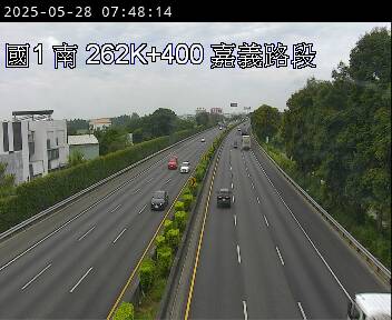 262K+400 民雄交流道到嘉義交流道 氣溫25.2度
