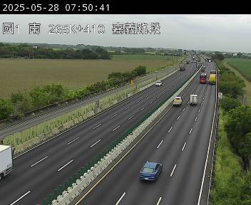 265K+410 嘉義交流道到水上交流道 氣溫25.3度