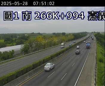 266K+994 嘉義交流道到水上交流道 氣溫25.3度