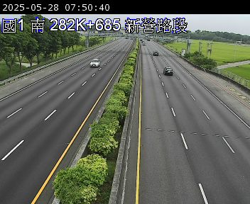 282K+700 嘉義系統交流道到新營服務區 氣溫25.5度