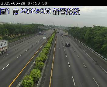 286K+500 新營服務區到新營交流道 氣溫25.5度