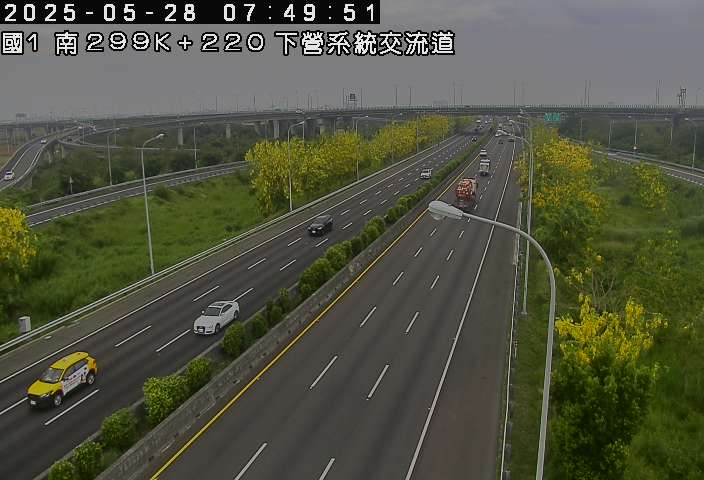 299K+170 下營系統交流道到麻豆交流道 氣溫25.4度