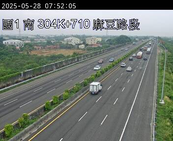 304K+710 麻豆交流道到安定交流道 氣溫26.5度