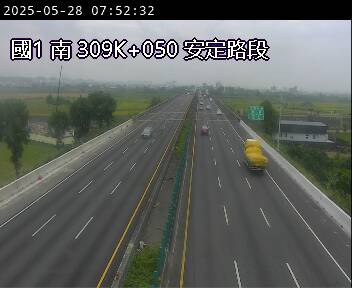 309K+050 麻豆交流道到安定交流道 氣溫25.7度