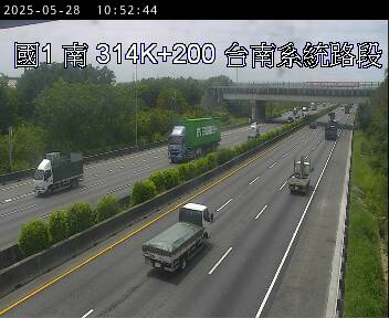314K+200 安定交流道到台南系統交流道 氣溫26度