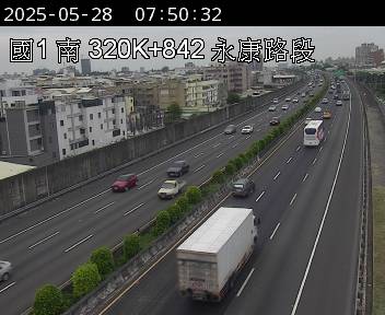 320K+842 永康交流道到大灣交流道 氣溫26.6度