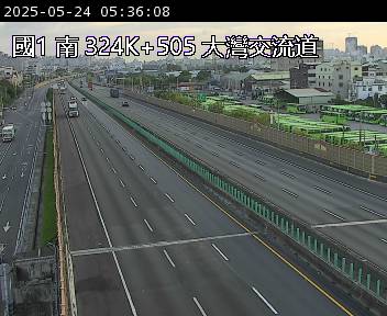 國道1號 324K+505 大灣交流道到仁德交流道