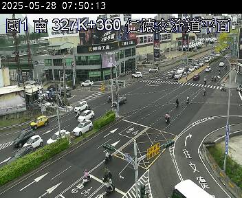 327K+360 大灣交流道到仁德交流道 氣溫26.5度