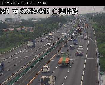 335K+940 仁德服務區到路竹交流道 氣溫25.8度
