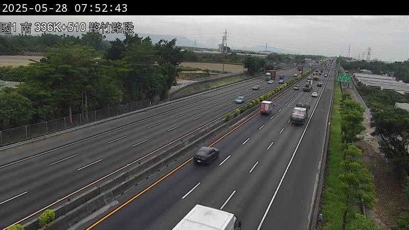 336K+530 仁德服務區到路竹交流道 氣溫25.8度