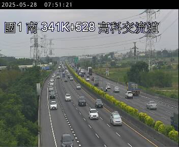 341K+528 路竹交流道到高科交流道 氣溫27.4度