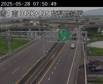 342K+435 高科交流道到岡山交流道 氣溫27.4度