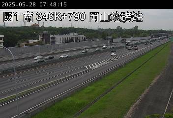 346K+790 高科交流道到岡山交流道 氣溫27.3度