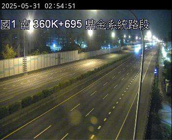 國道1號 南下 360K+695 楠梓交流道到鼎金系統交流道 距離2.2公里 氣溫25.1度