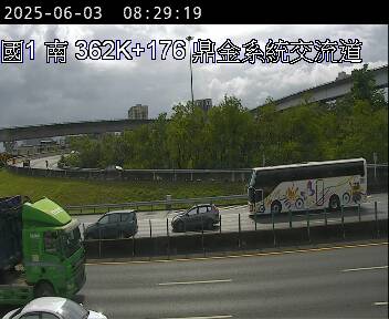 國道1號 南下 362K+176 楠梓交流道到鼎金系統交流道 距離0.3公里 氣溫28.9度