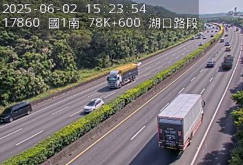 國道1號 南下 78K+600 高架楊梅端到湖口交流道 距離1.1公里 氣溫25.3度