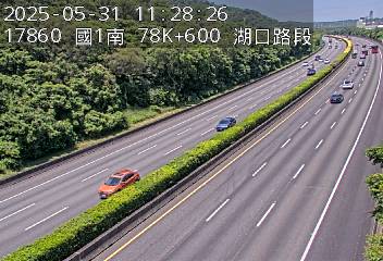 國道1號 南下 78K+600 高架楊梅端到湖口交流道 距離4.0公里 氣溫25.3度