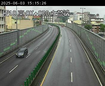 國道10號 東向 0K+030 左營端到鼎金系統交流道 距離0.2公里 氣溫27.5度