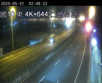 國道10號 東向 4K+644 鼎金系統交流道到仁武交流道 距離1.0公里 氣溫25.1度