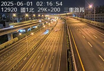 國道1號汐止五股高架道路 北上 29K+200 五股轉接道交流道到環北交流道 距離0.4公里 氣溫24.8度