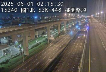 國道1號五股楊梅高架道路 北上 53K+448 中壢轉接一交流道到機場系統交流道 距離1.2公里 氣溫21.2度