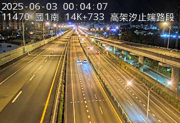 14K+733 汐止端到堤頂交流道 氣溫33.8度