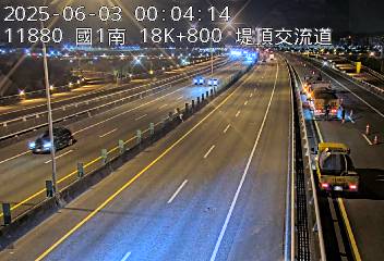 18K+800 汐止端到堤頂交流道 氣溫33.8度