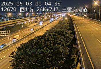 26K+747 環北交流道到五股轉接道交流道 氣溫32.6度