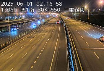 國道1號汐止五股高架道路 南下 30K+650 環北交流道到五股轉接道交流道 距離1.0公里 氣溫24.8度